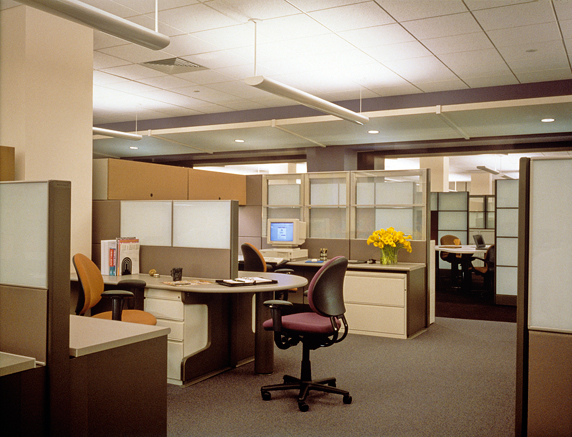 Semi-Private Workstations with Shared Meeting Space