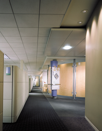 Typical Office Workstation Area with Custom Wayfinding Signage