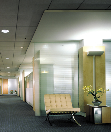 Executive Waiting Area with View Toward Semi-Private Administrative Assistant's Work Area