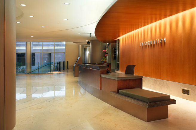 Information Desk at Main Entry Lobby