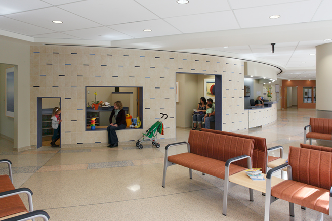 Waiting Area with View of Children's Play Area