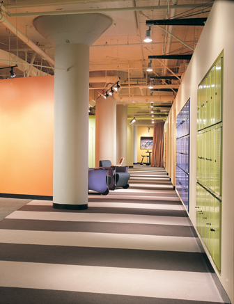 'Main Street' Corridor with View of Lockers and Meeting Rooms