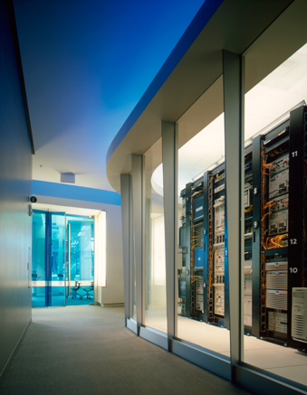 Tour Destination Hallway to Equipment Room with Briefing Conference Rooms in Background